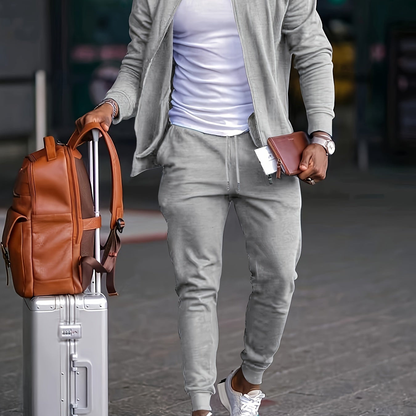 Heren Tweedelige Set - Jasje en Joggingbroek
