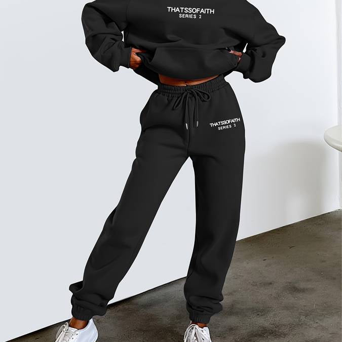 Dames Jogging Set - Tweedelig met Hoodie en Joggingbroek