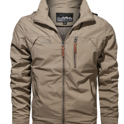 Heren Jas met Capuchon - Waterafstotend met Ritssluiting