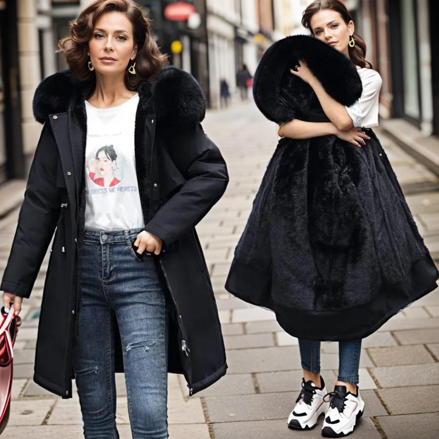 Dames Winter Parka - Waterdichte met Warme Voering en Capuchon