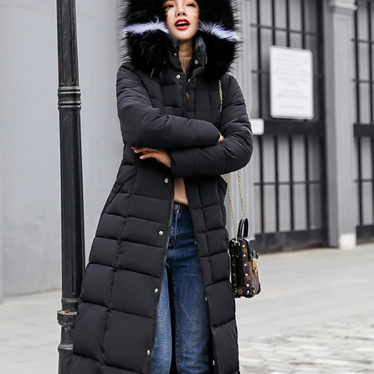 Dames Lange Parka - Met Capuchon en Ceintuur