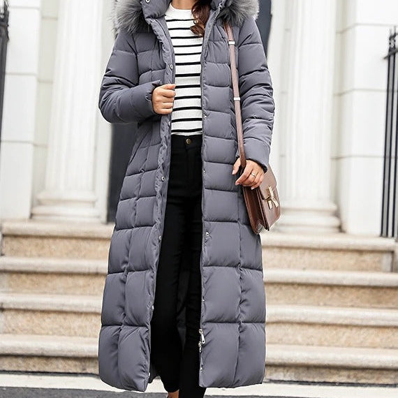 Dames Lange Parka - Met Capuchon en Ceintuur