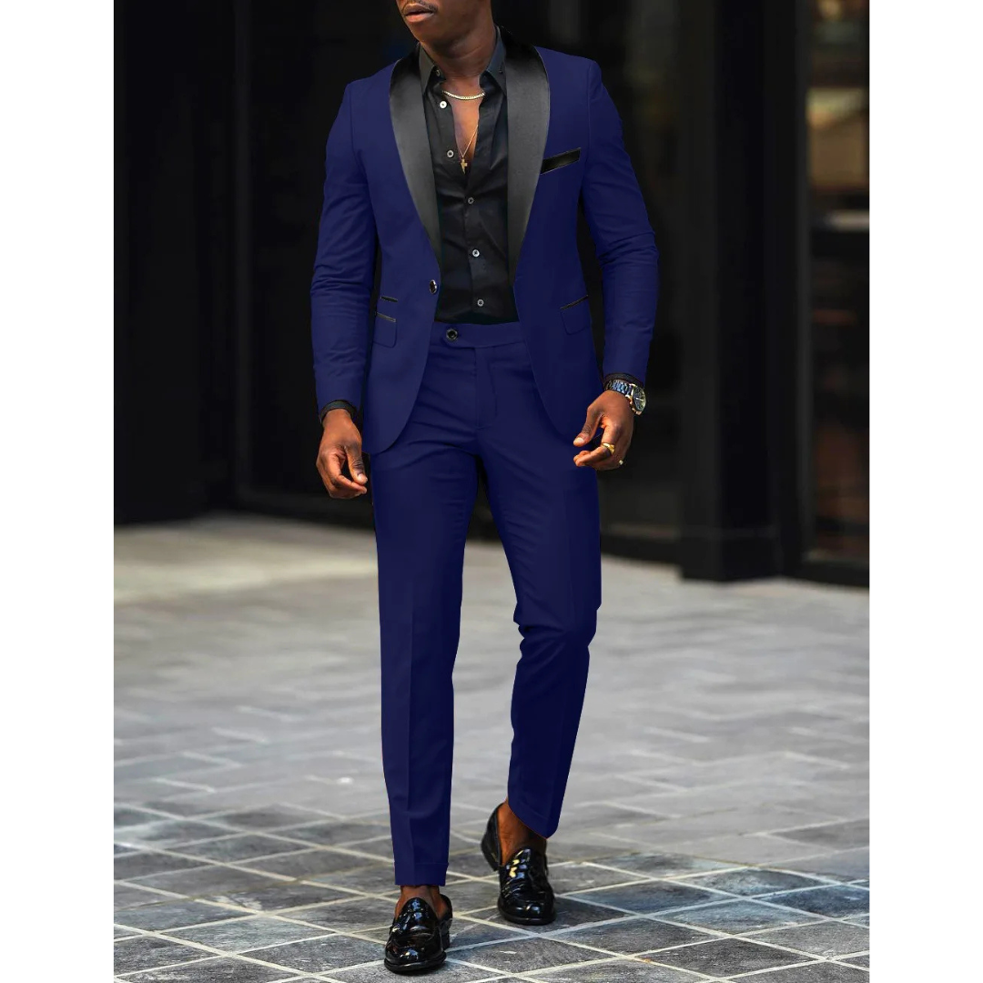 Heren Pak - Slim Fit met Sjaalkraag
