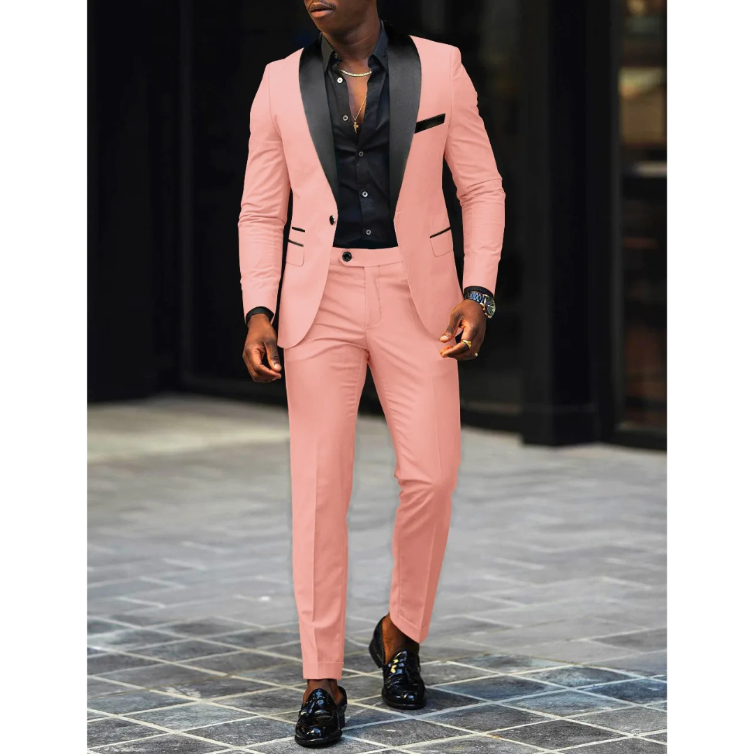 Heren Pak - Slim Fit met Sjaalkraag