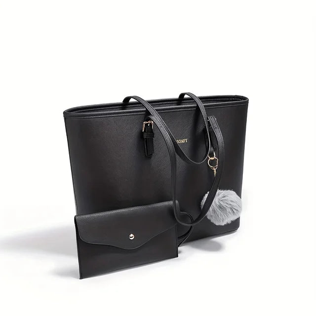 Dames Tote Bag - Ruime Schoudertas met Bijpassende Portemonnee