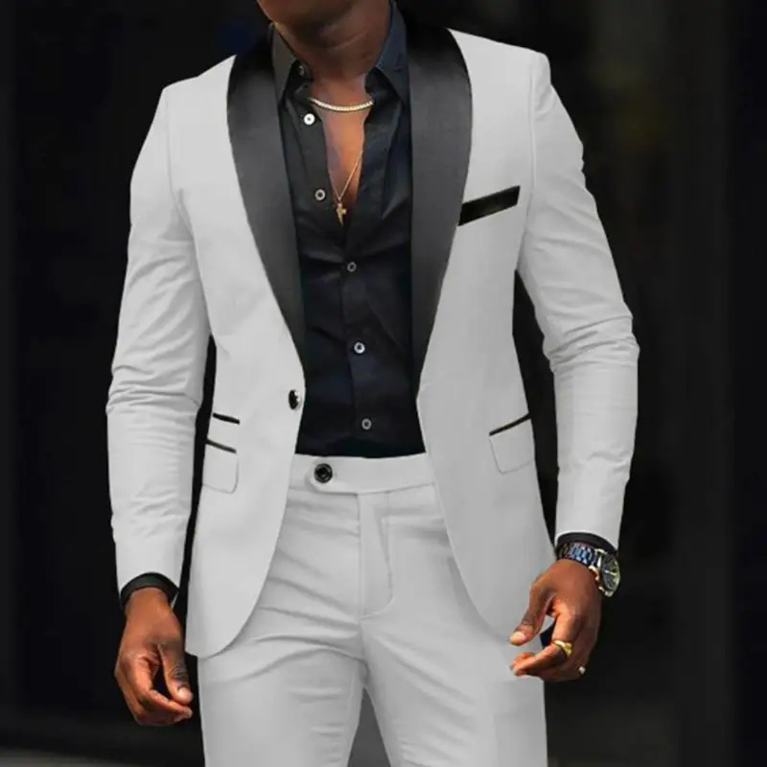 Heren Pak - Slim Fit met Sjaalkraag