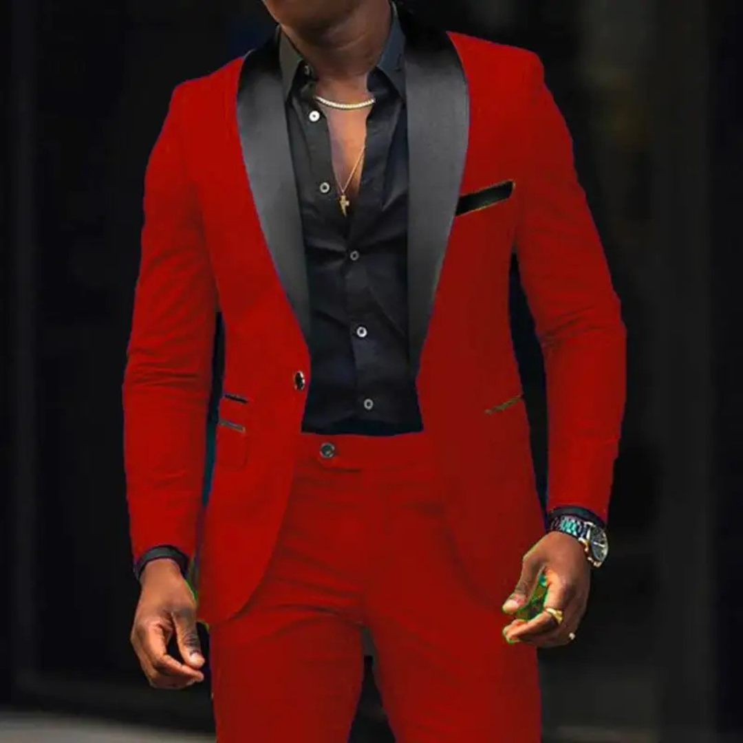 Heren Pak - Slim Fit met Sjaalkraag