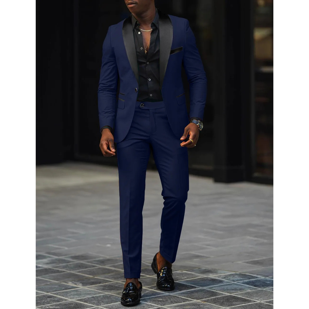Heren Pak - Slim Fit met Sjaalkraag