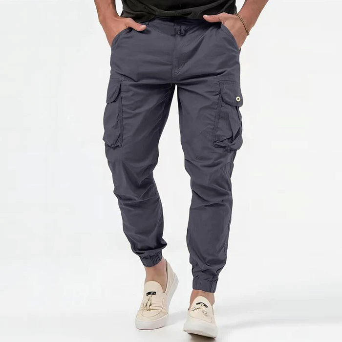 Heren Cargobroek - Slim Fit met Elastische Zomen