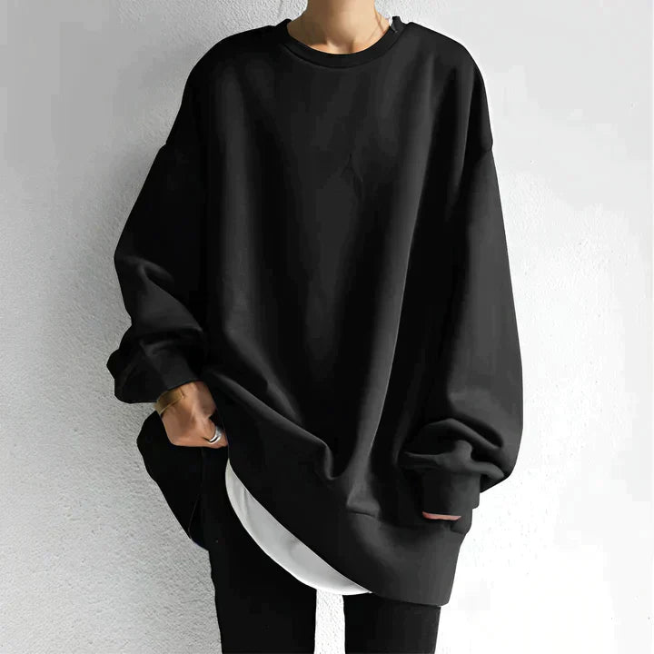 Women's Oversized Sweater - With Round Neck