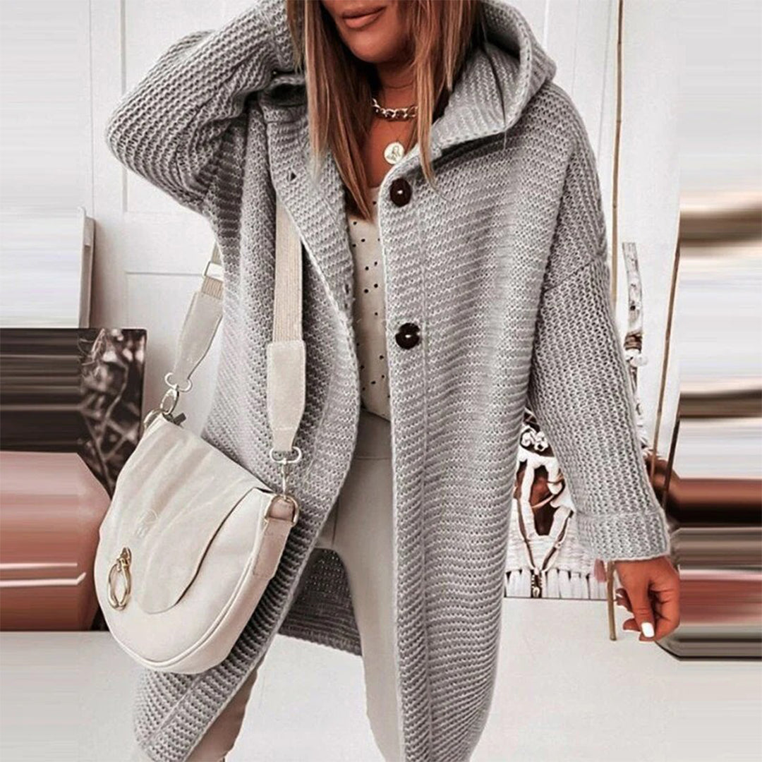 Women's Hoodie - Knitted and Oversized