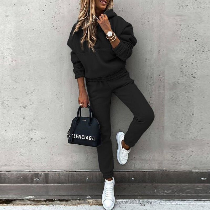 Dames Tweedelige Set - Hoodie met Joggingbroek