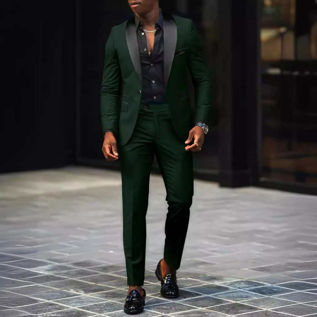 Heren Pak - Slim Fit met Sjaalkraag