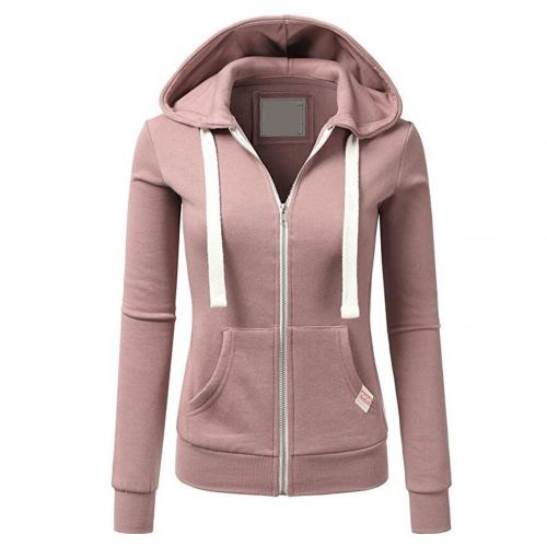 Women's Fitted Hoodie - With Zipper and Drawstring