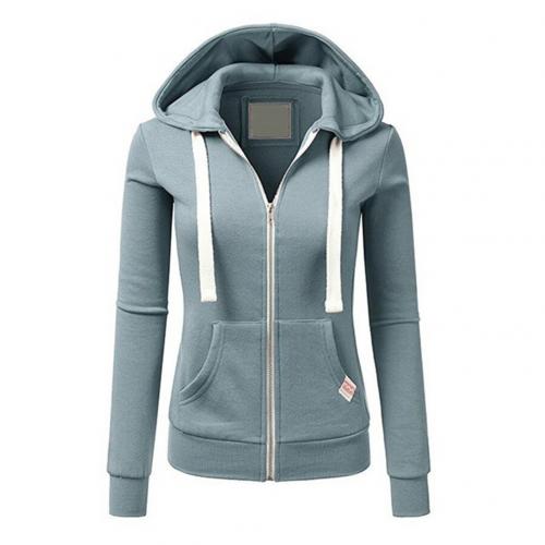 Women's Fitted Hoodie - With Zipper and Drawstring