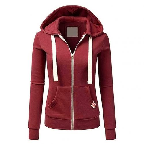 Women's Fitted Hoodie - With Zipper and Drawstring
