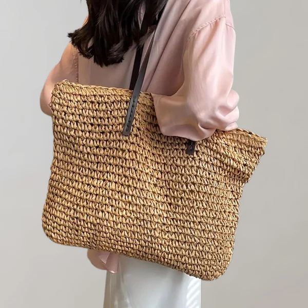 Dames Oversized Tote Bag - Contrasterende Hengsels