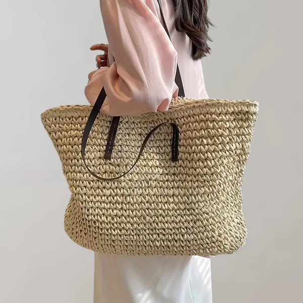 Dames Oversized Tote Bag - Contrasterende Hengsels